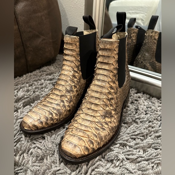 Genuine Python Chelsea Boots - Picture 1 of 9